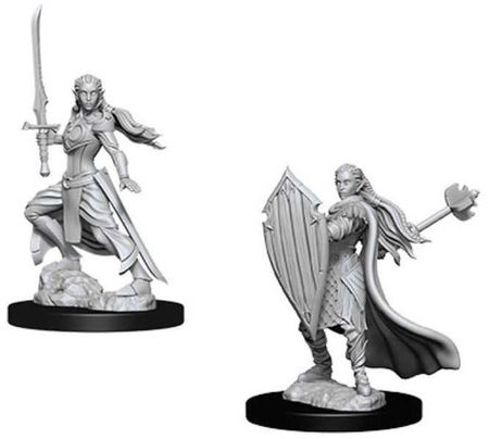 Nolzur s Marvelous Miniatures Unpainted D D Elf Paladin Female WZK73706 Nolzur s Marvelous Miniatures Unpainted D D Elf Paladin Female WZK73706