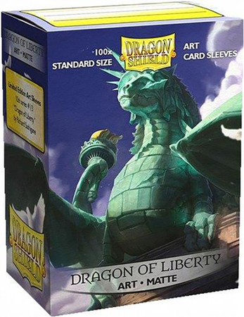 Dragon Shield Matte Dragon Liberty Art 100ct Standard Sized Sleeves AT 12052 Sleeves Dragon Shield Matte Dragon Liberty Art 100ct Standard Sized Sleeves AT 12052 Sleeves