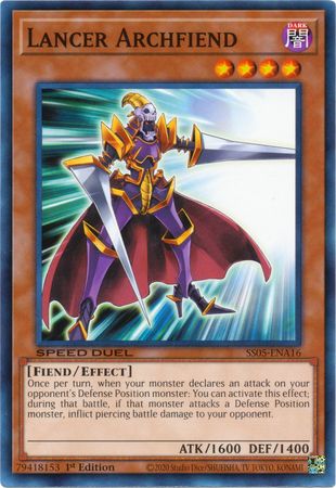 Lancer Archfiend SS05 ENA16 Common 1st Edition Lancer Archfiend SS05 ENA16 Common 1st Edition
