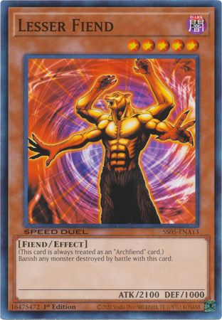 Lesser Fiend SS05 ENA13 Common 1st Edition Lesser Fiend SS05 ENA13 Common 1st Edition