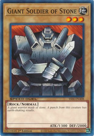 Giant Soldier of Stone SS04 ENA08 Common 1st Edition Speed Duel Starter Decks Match of the Millennium Singles Giant Soldier of Stone SS04 ENA08 Common 1st Edition Speed Duel Starter Decks Match of the Millennium Singles