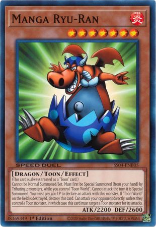 Manga Ryu Ran SS04 ENB05 Common 1st Edition Speed Duel Starter Decks Match of the Millennium Singles Manga Ryu Ran SS04 ENB05 Common 1st Edition Speed Duel Starter Decks Match of the Millennium Singles