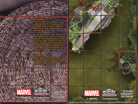 "Doom's Castle" / "Testing Grounds" Outdoor Marvel Heroclix Map