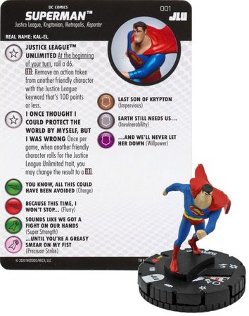 HEROCLIX Justice League Unlimited 018 SUPERMAN jlu