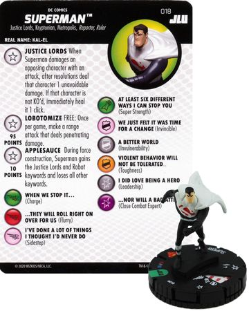 Superman 018 DC Justice League Unlimited Heroclix Justice League Unlimited Singles Superman 018 DC Justice League Unlimited Heroclix Justice League Unlimited Singles