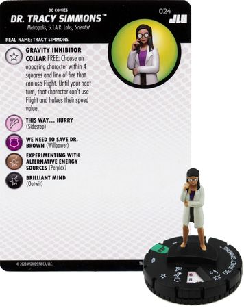 Dr Tracy Simmons 024 DC Justice League Unlimited Heroclix Justice League Unlimited Singles Dr Tracy Simmons 024 DC Justice League Unlimited Heroclix Justice League Unlimited Singles