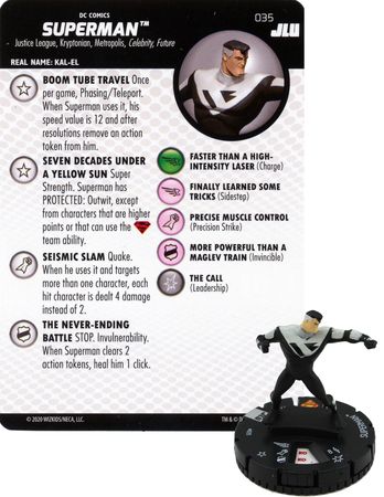 Superman 035 DC Justice League Unlimited Heroclix Justice League Unlimited Singles Superman 035 DC Justice League Unlimited Heroclix Justice League Unlimited Singles