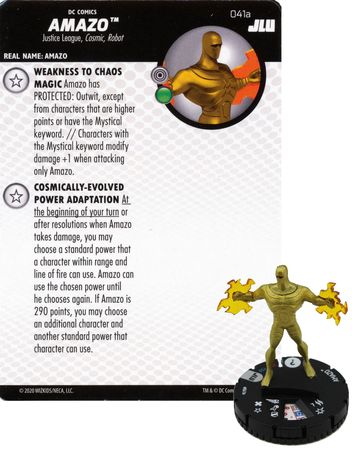 Amazo 041a DC Justice League Unlimited Heroclix Justice League Unlimited Singles Amazo 041a DC Justice League Unlimited Heroclix Justice League Unlimited Singles