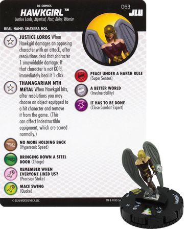Hawkgirl 063 DC Justice League Unlimited Heroclix Justice League Unlimited Singles Hawkgirl 063 DC Justice League Unlimited Heroclix Justice League Unlimited Singles