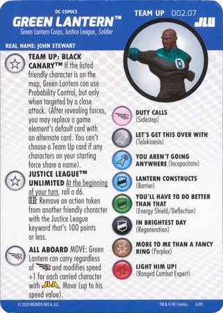Green Lantern 002 07 Team Up Card DC Justice League Unlimited Heroclix Justice League Unlimited Singles Green Lantern 002 07 Team Up Card DC Justice League Unlimited Heroclix Justice League Unlimited Singles