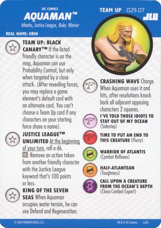Aquaman 029 07 Team Up Card DC Justice League Unlimited Heroclix Justice League Unlimited Singles Aquaman 029 07 Team Up Card DC Justice League Unlimited Heroclix Justice League Unlimited Singles