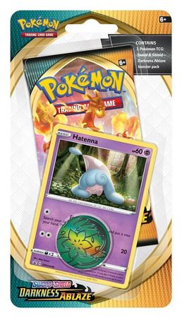 Sword Shield Darkness Ablaze Checklane Blister w Hatenna Promo Pokemon Sword Shield Darkness Ablaze Checklane Blister w Hatenna Promo Pokemon