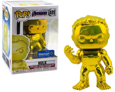 Hulk Yellow Chrome #499 Funko POP! Bobble-Head (Walmart)