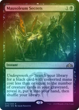 Mausoleum Secrets 075 259 Silver Stamped Foil Guilds of Ravnica Silver Stamped Foil Singles Mausoleum Secrets 075 259 Silver Stamped Foil Guilds of Ravnica Silver Stamped Foil Singles