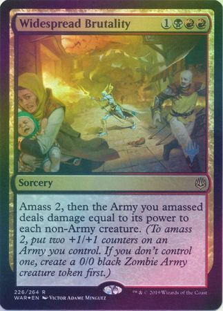 Widespread Brutality 226 264 Silver Stamped Foil War of the Spark Silver Stamped Foil Singles Widespread Brutality 226 264 Silver Stamped Foil War of the Spark Silver Stamped Foil Singles