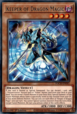 Keeper of Dragon Magic TOCH EN041 Rare 1st Edition Keeper of Dragon Magic TOCH EN041 Rare 1st Edition