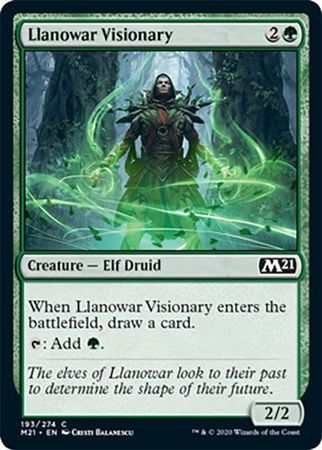 Llanowar Visionary 193 274 Magic 2021 M21 Singles Llanowar Visionary 193 274 Magic 2021 M21 Singles