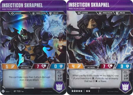 Insecticon Skrapnel Insecticon Leader RT T23 T40 Wave 1 Rare Transformers TCG Wave 1 Insecticon Skrapnel Insecticon Leader RT T23 T40 Wave 1 Rare Transformers TCG Wave 1