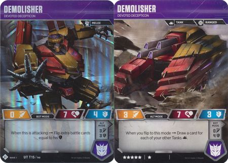 Lot of 4 UT Transformers Wave 1 TCG Demolisher Wheeljack Deadlock Autobot Mirage 