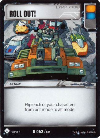 Roll Out R 063 081 Wave 1 Rare Transformers TCG Wave 1 Roll Out R 063 081 Wave 1 Rare Transformers TCG Wave 1