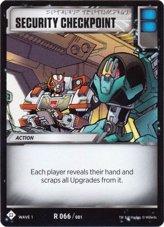 Security Checkpoint R 066 081 Wave 1 Rare Transformers TCG Wave 1 Security Checkpoint R 066 081 Wave 1 Rare Transformers TCG Wave 1