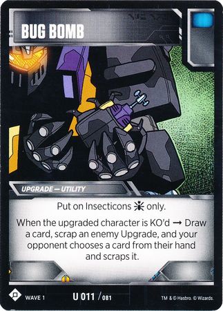 Bug Bomb U 011 081 Wave 1 Uncommon Transformers TCG Wave 1 Bug Bomb U 011 081 Wave 1 Uncommon Transformers TCG Wave 1