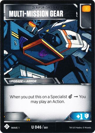 Multi Mission Gear U 046 081 Wave 1 Uncommon Transformers TCG Wave 1 Multi Mission Gear U 046 081 Wave 1 Uncommon Transformers TCG Wave 1