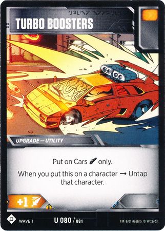 Turbo Boosters U 080 081 Wave 1 Uncommon Transformers TCG Wave 1 Turbo Boosters U 080 081 Wave 1 Uncommon Transformers TCG Wave 1