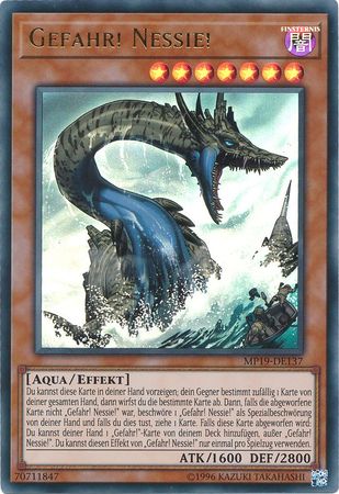 Gefahr Nessie MP19 DE137 Ultra Rare Unlimited German Yugioh Cards Gefahr Nessie MP19 DE137 Ultra Rare Unlimited German Yugioh Cards