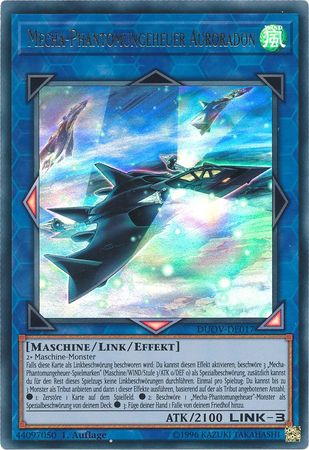 Mecha Phantomungeheuer Auroradon DUOV DE017 Ultra Rare 1st Edition German Yugioh Cards Mecha Phantomungeheuer Auroradon DUOV DE017 Ultra Rare 1st Edition German Yugioh Cards