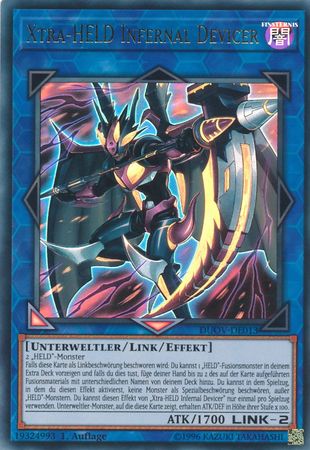Xtra HELD Infernal Devicer DUOV DE013 Ultra Rare 1st Edition German Yugioh Cards Xtra HELD Infernal Devicer DUOV DE013 Ultra Rare 1st Edition German Yugioh Cards