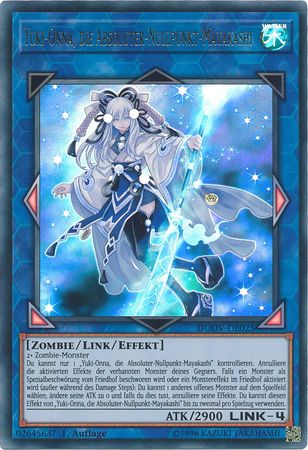 Yuki Onna die Absoluter Nullpunkt Mayakashi DUOV DE025 Ultra Rare 1st Edition German Yugioh Cards Yuki Onna die Absoluter Nullpunkt Mayakashi DUOV DE025 Ultra Rare 1st Edition German Yugioh Cards