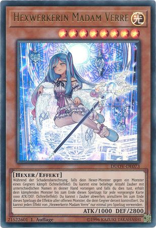 Hexwerkerin Madam Verre DUOV DE073 Ultra Rare 1st Edition German Yugioh Cards Hexwerkerin Madam Verre DUOV DE073 Ultra Rare 1st Edition German Yugioh Cards