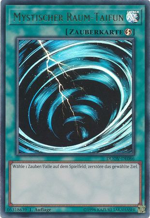Mystischer Raum Taifun DUOV DE086 Ultra Rare 1st Edition German Yugioh Cards Mystischer Raum Taifun DUOV DE086 Ultra Rare 1st Edition German Yugioh Cards