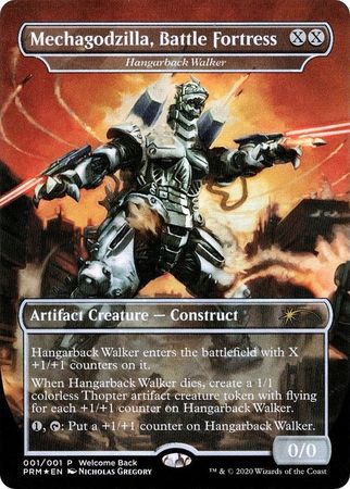Mechagodzilla Battle Fortress Hangarback Walker 001 001 Welcome Back Promo Magic The Gathering Promo Cards Mechagodzilla Battle Fortress Hangarback Walker 001 001 Welcome Back Promo Magic The Gathering Promo Cards