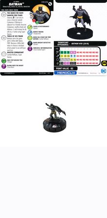 Batman D19 014 Wizkids Promo Heroclix Batman D19 014 Wizkids Promo Heroclix