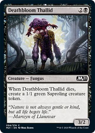 Deathbloom Thallid 094 274 Magic 2021 M21 Singles Deathbloom Thallid 094 274 Magic 2021 M21 Singles