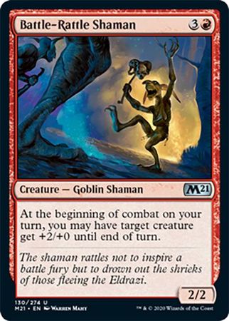 Battle Rattle Shaman 130 274 Magic 2021 M21 Singles Battle Rattle Shaman 130 274 Magic 2021 M21 Singles