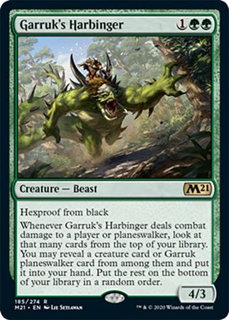 Garruk s Harbinger 185 274 Magic 2021 M21 Singles Garruk s Harbinger 185 274 Magic 2021 M21 Singles
