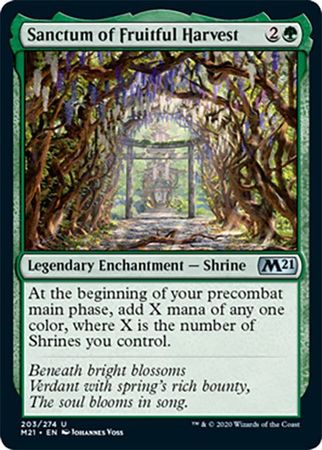 Sanctum of Fruitful Harvest 203 274 Magic 2021 M21 Singles Sanctum of Fruitful Harvest 203 274 Magic 2021 M21 Singles