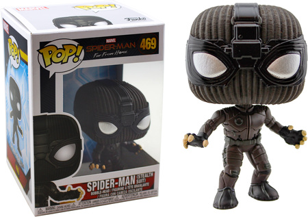 Spider-Man (Stealth Suit, Goggles Down) #469 POP! Vinyl Figure (with p