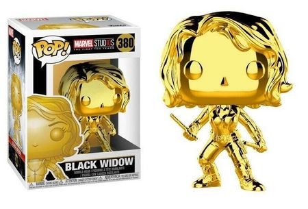 Black Widow Gold Chrome 380 POP Vinyl Figure Marvel Studios The First Ten Years Black Widow Gold Chrome 380 POP Vinyl Figure Marvel Studios The First Ten Years