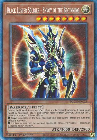 Toon Black Luster Soldier - TOCH-EN001 - Ultra Rare 1st Edition