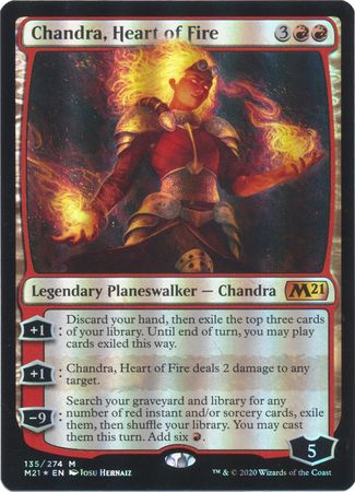 Chandra Heart of Fire 135 274 Foil Magic 2021 M21 Foil Singles Chandra Heart of Fire 135 274 Foil Magic 2021 M21 Foil Singles