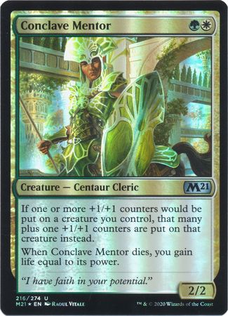 Conclave Mentor 216 274 Foil Magic 2021 M21 Foil Singles Conclave Mentor 216 274 Foil Magic 2021 M21 Foil Singles