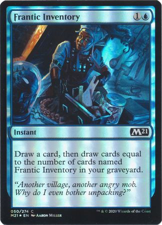 Frantic Inventory 050 274 Foil Magic 2021 M21 Foil Singles Frantic Inventory 050 274 Foil Magic 2021 M21 Foil Singles