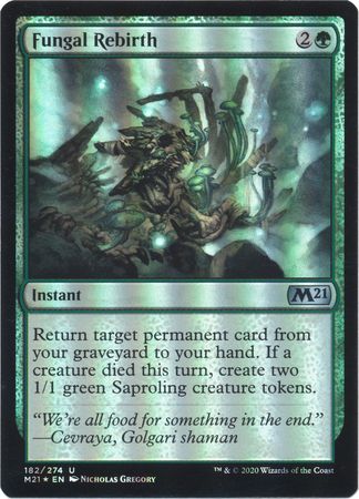 Fungal Rebirth 182/274 - Magic 2021 (M21) Foil - Magic | TrollAndToad