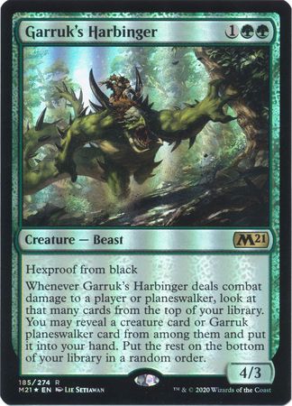Garruk s Harbinger 185 274 Foil Magic 2021 M21 Foil Singles Garruk s Harbinger 185 274 Foil Magic 2021 M21 Foil Singles