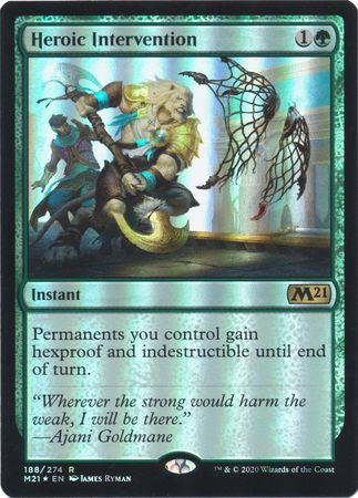 Heroic Intervention 188 274 Foil Magic 2021 M21 Foil Singles Heroic Intervention 188 274 Foil Magic 2021 M21 Foil Singles