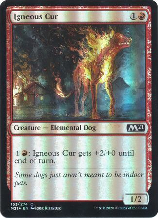 Igneous Cur 153 274 Foil Magic 2021 M21 Foil Singles Igneous Cur 153 274 Foil Magic 2021 M21 Foil Singles